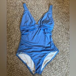 Michael Kors light blue one piece bathing suit size 10
